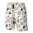thumbnail image 4 of Adobk Fashion Print Men's Swim Trunks Hawaiian Bathing Suit Swimsuits Beach Shorts with Pockets-3X-Large, 4 of 6