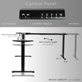 VIVO Black Electric Power Sit, Office Motor Height Adjustable 3 Leg