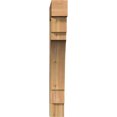 thumbnail image 2 of Ekena Millwork 6"W x 34"D x 46"H Merced Block Rough Sawn Bracket, Western Red Cedar, 2 of 4