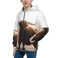 thumbnail image 2 of Sikiie Yak Zip Up Hoodie Teenage, hoodies for Teenage, Zipper Sweatshirt Jacket for Daily, Traveling-Medium, 2 of 6