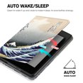 thumbnail image 3 of Ayotu Folding Case for All-New Kindle 10th Gen 2019 Release, with Auto Wake/Sleep, Lightweight Leather Hands-Free Stand Cover with Hand Strap (Not Fit Kindle Paperwhite), Kanagawa, 3 of 7