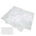 thumbnail image 4 of 100 Uds bolsa de cosméticos impermeable a prueba de polvo 6 compartimentos organizador de viaje transparente para accesorios de maquillaje, 4 of 5