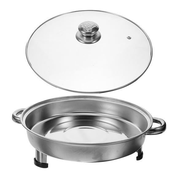 HINTRMENT Plateau de Rôtissage en Acier Inoxydable Plateau de Cuisson pour Poisson pour Service de Buffet Lot de 1