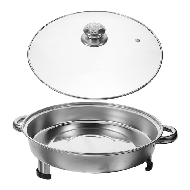 HINTRMENT Plateau de Rôtissage en Acier Inoxydable Plateau de Cuisson pour Poisson pour Service de Buffet Lot de 1