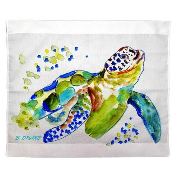 Betsy Drake Interiors Baby Sea Turtle Wall Hanging 24x30
