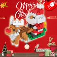 thumbnail image 2 of HUIQIBAO Mini Blocks Christmas Santa Claus Model Micro Bricks Building Block Toy For Kids Snowman Children's Toy Christmas Gift zhangmengya LED, 2 of 2