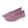 thumbnail image 4 of Purple Womens Lightweight Low Cut Wedge Heel Shoes For Spring And Summer Casual Outdoor Leisure Comfortable Footwear All Match Plus Size Size 39, 4 of 6
