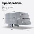thumbnail image 2 of SPECSTAR Travel Trailer RV Cover 16-18ft, Top 300D Oxford RV Cover with PU Coating, 5-Layer Fabric with Built-in Waterproof Membrane on The Sides, 2 of 7