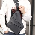 thumbnail image 2 of AMERTEER Casual Shoulder Bag for Men with Removable Shoulder Strap for Outdoor Dating Use, 2 of 8