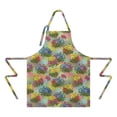 thumbnail image 2 of Pioneer Flower Floral Print Pattern Apron for Women and Men, Cotton Linen Waterproof with Pockets, Adjustable, 33x27 Inch for Kitchen, Gardening, BBQ, Salon, 2 of 6