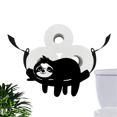 thumbnail image 6 of Metal Sloth Toilet Paper Holder, Wall Mounted Roll Holder, Black Paper Storage, Perfect for Bathroom Decor, 6 of 9
