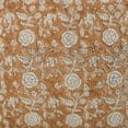 thumbnail image 2 of Throw Pillow Cover by Fabdivine 14"X14" Hand Block Print Design, Orange, Shillong, 2 of 9