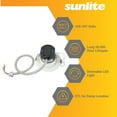 thumbnail image 5 of Sunlite 4" LED Commercial Recessed Round Downlight Fixture, Power Selectable 9W/13W/18W, 2000 Lmns, CCT Switch 27K/30K/35K/40K/50K, 90 CRI, Dimmable, Title-24 Compliant, ETL Listed, 5 of 10