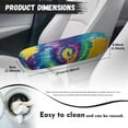 thumbnail image 7 of Yuyamidu Whilpool Tie Dye Car Seat Armrest Covers 1 Pair Car Front Seat Armrest Cover Soft Car Armrest Protective Cover Auto Armrest Accessories Replacement, 7 of 7