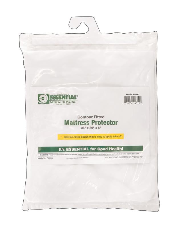 Essential Medical Supply Contour Mattress Protector For Hospital Beds Walmart Com