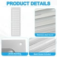 thumbnail image 3 of Uxcell Aluminum Vent Cover, Screen Air Grille Ventilation Cover HVAC Louvered Grill Built-in Mesh 12x4 Inch, 3 of 6