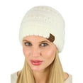 thumbnail image 3 of C.C Women's Chenille Soft Warm Thick Knit Beanie Cap Hat-Ivory, 3 of 4