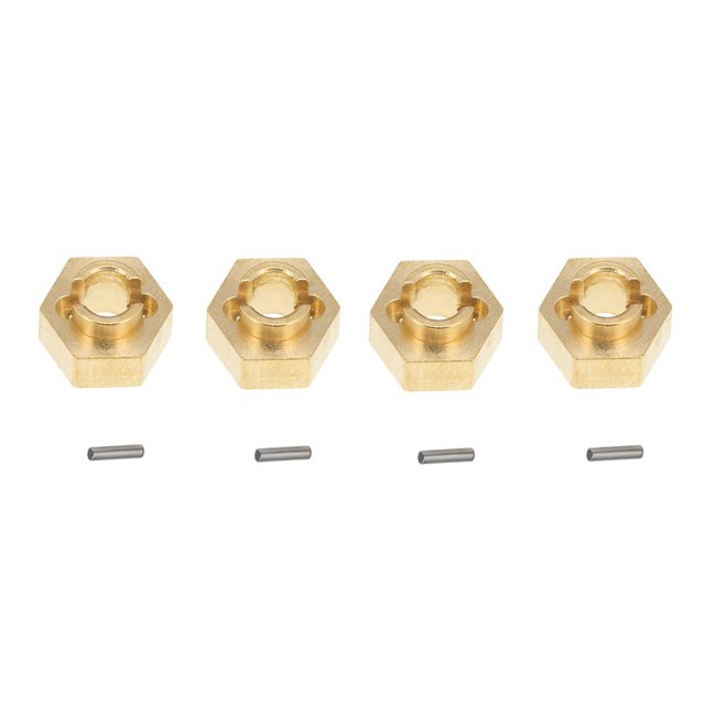 Kits de adaptador de accionamiento hexagonal de cubo de rueda de latón de 3 mm para 1/24 AXIAL SCX24 AXI90081 RC Car Hugtrwg Para estrenar