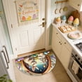 thumbnail image 6 of Deeceymbur Semi Circle Absorbent Waterproof Door Mat for Inside Front Door Entryway Rug Non Slip Back Washable Decor Carpet Kitchen Bathroom Living Room, 6 of 6