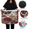 thumbnail image 6 of BZSMCE Decorative Storage Open Bins 20x14in In Red Rose Butterflies Printed, 6 of 6