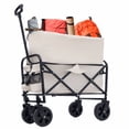 thumbnail image 6 of Minimeetall Extention ExCollapsible Foldable Wagon Cart Beach Wagon Heavy Duty Utility Cart Utility Wagon Grocery Cart For For Camping Shopping Sports Gardeing Fishing Supports 225lbs, 6 of 20