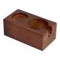 thumbnail image 4 of 2 Trous Porte-Inviolateur de Café Hêtre Poignée de Café Tapis Support pour la Maison Restaurantexterne, 4 of 14