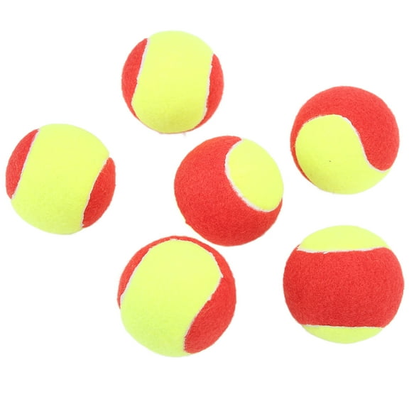 Gupbes Youth Tennis Balls,6Pcs Kids Tennis Balls Premium Plush Natural Rubber Lightweight Soft Safe Elastic Waterproof Youth Tennis Balls,Tennis Ball Practice