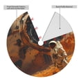 thumbnail image 2 of Sikiie Astronaut Exploring Mars 30-48 inches {designName} Print Christmas Tree Skirt Snowman Xmas Tree Skirt with Edge Christmas Decorations for Holiday Party-48", 2 of 7
