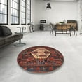 thumbnail image 4 of Ahgly Company Machine Washable Indoor Rectangle Traditional Brown Area Rugs, 2' x 4', 4 of 7