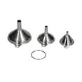 3Pcs Stainless Steel Funnel Filling Bottles Funnel Oil Leaking