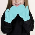 thumbnail image 2 of SGFCWSX Kids Snow Gloves Winter Knit Full Finger Daily Use Mittens for Boys Girls Fleece Lined Warm Gloves Blue Free Size, 2 of 7