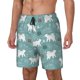thumbnail image 1 of Fotbe whiter Snow bear Print Traje de Baño para Hombre – Shorts de Natación de Secado Rápido con Forro y Bolsillos-Small, 1 of 6