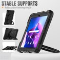 thumbnail image 5 of Case for Lenovo Tab M10 Plus 3rd Gen 10.6 inch 2022, 360 Rotating Stand Handle Pencil Holder Shoulder Strap Heavy Duty Shockproof Cover, Black, 5 of 7