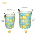 thumbnail image 2 of Lsque Yellow Lemon pattern Laundry Hamper Basket, Tall Woven Rope Hamper Basket for Clothes, Lightweight Storage Basket, Collapsible Waterproof-Medium, 2 of 8