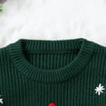 thumbnail image 4 of Mercatoo Baby Boys Girls My First Christmas Embroidered Sweater Oversized 𝐂hunky Long Sleeve Knitwear Pullover Warm Shirt, 4 of 5