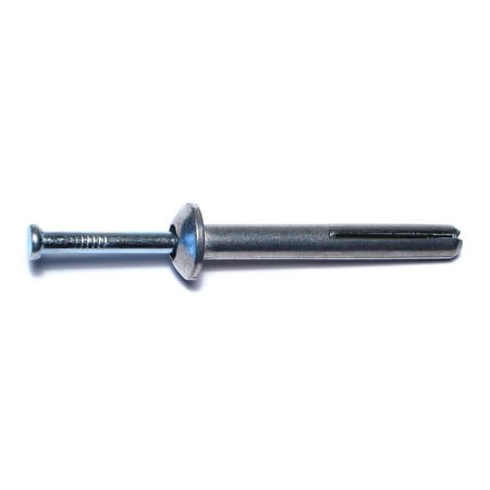 

1/4 x 2 Zinc Plated Steel Truss Head Nail Drive Anchors NDATS-029