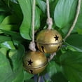 thumbnail image 5 of SHENGXINY Christmas Bell Decoration Clearance Christmas Bell Brass Cow Shabby Style Rustic Metal Hanging Giant Cow Bells Decor Gold, 5 of 8