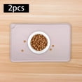 thumbnail image 3 of Estera de comida para perros Sunnimix impermeable con Prevención de derrames de alimentos rosa, 3 of 8