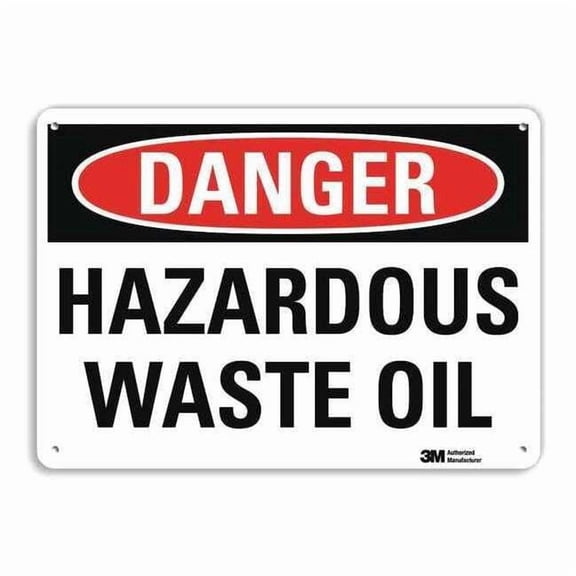 Lyle Danger Sign,4 Hole Mount,10in W x 7in H, U3-1580-RA_10X7 U3-1580-RA_10X7