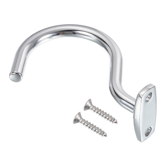 Uxcell Bridge Stick and Ball Rack Hooks Snooker Table Pool Cue Racks Hook, Silver Tone