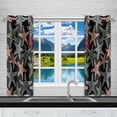 thumbnail image 2 of MKHERT Bright Starfishes Window Curtain Kitchen Curtains Window Treatments 26x39 inch,Set of 2, 2 of 2