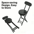 thumbnail image 4 of LIAOZHILE Chairs,Cushioned Padded Folding Chairs,23.6-Inch Counter Height Bar Chairs,Portable Folding Chairs, 4 of 5