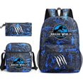 thumbnail image 1 of Three-piece schoolbag casual backpack for boys and girls students with printed large capacity outdoor backpack, 1 of 1