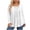 White, variant on Bixock Maternity's Top Plus Size Women Long Sleeve Shirts Solid Color Crew Neck Ruched Texture Loose Breathable Fall Blouse
