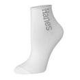thumbnail image 4 of Hanes Women's Originals Supersoft Mid Crew Flat Knit Socks 6-Pack, 4 of 9
