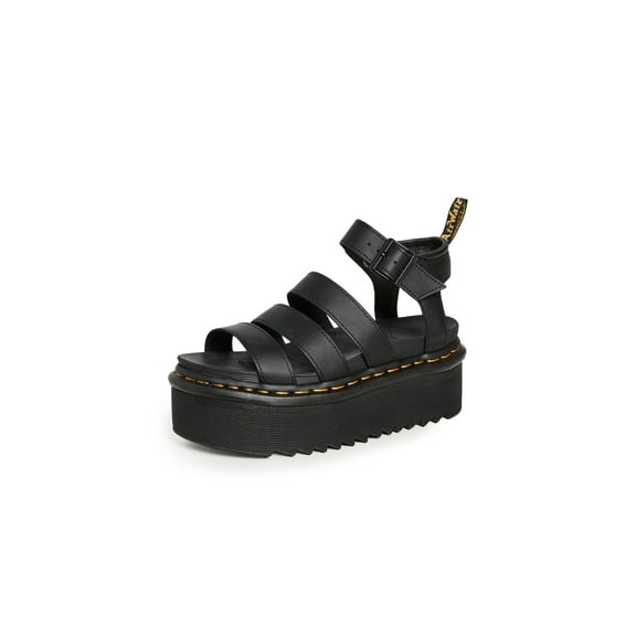 Dr. Martens-Women's Women's Blaire Quad Sandals, Black, 10 Medium US