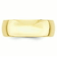 thumbnail image 2 of Primal Gold 10 Karat Yellow Gold 7mm Half Round Band Size 12.5, 2 of 6