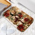 thumbnail image 5 of 1pc Christmas Snowmen Absorbent Non-Slip Bathroom Thickened Flannel Rug Decor,Soft,Quick Drying,Suitable For Indoor/outdoor Use,Bathrooms,Bedrooms,Kitchens,Terrace,Laundry Rooms,16"x24", 5 of 9
