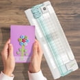 thumbnail image 4 of Westcott Carbo Titanium Narrow Body Paper Trimmer, 9", White, for Craft/Scrapbooking, 1-Count, 4 of 9