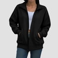 thumbnail image 5 of Godom Womens Sweatshirt Casual Long Sleeve Full Zipper Pullover Lightweight Sweatshirts Tops Fall Fashion Jackets 2025, 5 of 7